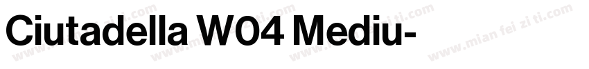 Ciutadella W04 Mediu字体转换